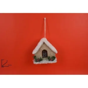 DUE ESSE CHRISTMAS Addobbi Per Albero>Addobbo Appendino Casetta 17X8X15,5 Cm Per Albero Di Natale