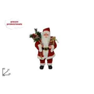 DUE ESSE CHRISTMAS Addobbi Casa E Ambiente>Addobbo Babbo Natale 60Cm Con Sacco E Doni