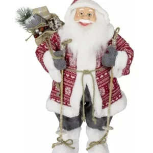 * Addobbi Casa E Ambiente>Addobbo Babbo Natale Louis 80 Cm