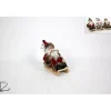 * Addobbi Casa E Ambiente>Addobbo Babbo Natale Su Slitta In Legno 12,5X9X15 Cm