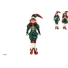 DUE ESSE CHRISTMAS Addobbi Per Albero>Addobbo Elfo Con Abiti In Velluto Verde/Rosso 40 Cm