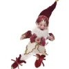 * Addobbi Per Albero>Addobbo Elfo Grasso Bordeaux Di Natale 40Cm