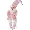 * Addobbi Per Albero>Addobbo Natalizio Elfo Grasso Rosa 65Cm