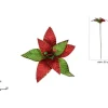 DUE ESSE CHRISTMAS Fiori>Addobo Fiore Giullare Con Campanelli O26Cm Stelo 50Cm