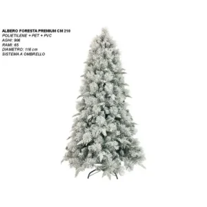 MAZZEO Alberi E Accessori>Albero Di Natale Modello Foresta Premium Innevato 210 Cm