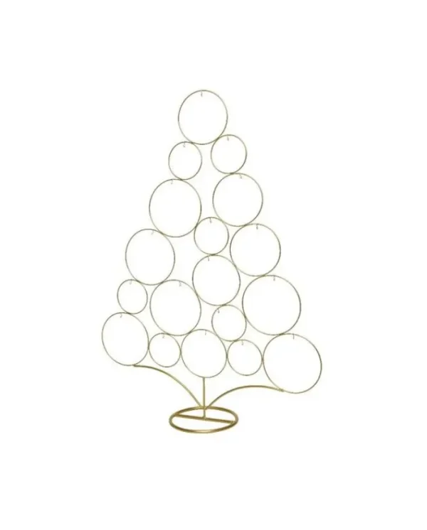 KAEMING Addobbi Casa E Ambiente>Albero In Ferro Dorato Porta Palline 85 Cm