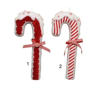 KAEMING Palline E Appendini>Appendino Addobbo Bastoncino Di Zucchero Candy Cane Imbottito 36 Cm