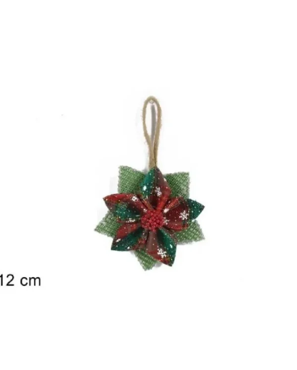 DUE ESSE CHRISTMAS Fiori>Appendino Fiore Scozzese 12Cm Per Albero Di Natale