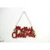 DUE ESSE CHRISTMAS Corone E Fuoriporta>Appendino Scritta Merry Christmas Legno E Tessuto 11X21Cm