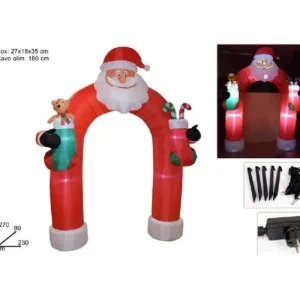 DUE ESSE CHRISTMAS Addobbi Casa E Ambiente>Arco Babbo Natale Gonfiabile Con Luce 270 Cm