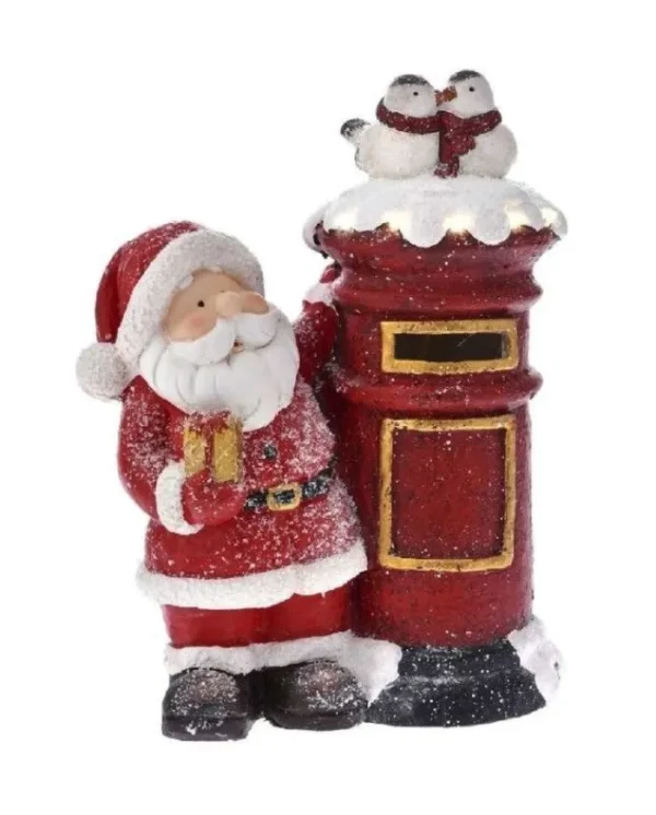 * Addobbi Casa E Ambiente>Babbo Natale Di Natale Con Mailbox 32X16 Cm