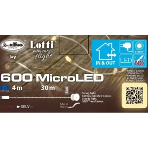 LOTTI Luci>Catena Lineare 600 Microled Bianco Caldo 4+30M