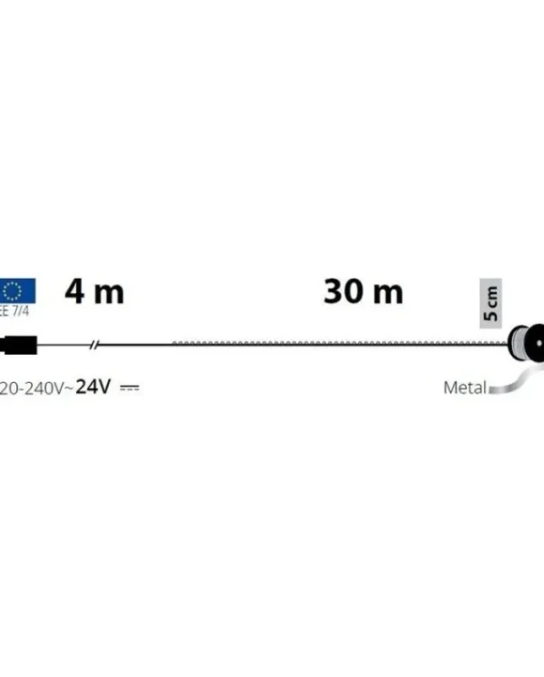 LOTTI Luci>Catena Lineare 600 Microled Bianco Caldo 4+30M