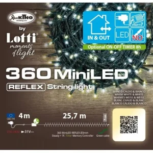 LOTTI Luci>Catena Lineare Tlg 360 Miniled Bianco Caldo & Bianco 4+25,7M