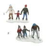 KAEMING Villaggi - Giostrine E Accessori>Figurine Polyresin Skiing Family Indoor