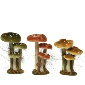 KAEMING Addobbi Per Albero>Foam Mushroom 3Col Assassorted14X18X26Cm