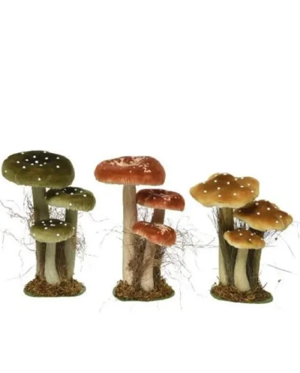 KAEMING Addobbi Per Albero>Foam Mushroom 3Col Assassorted14X18X26Cm