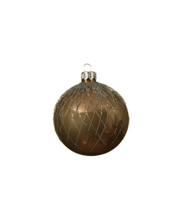 KAEMING Palline E Appendini>Gl Deco Bauble Curved Top Linecashmere B