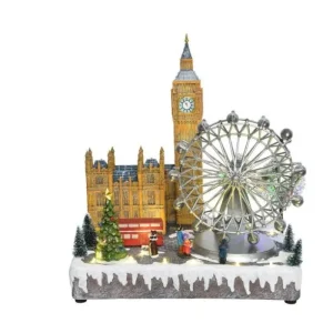 KAEMING Villaggi - Giostrine E Accessori>Led Xmas London Scene Indmulti31X23X34Cm