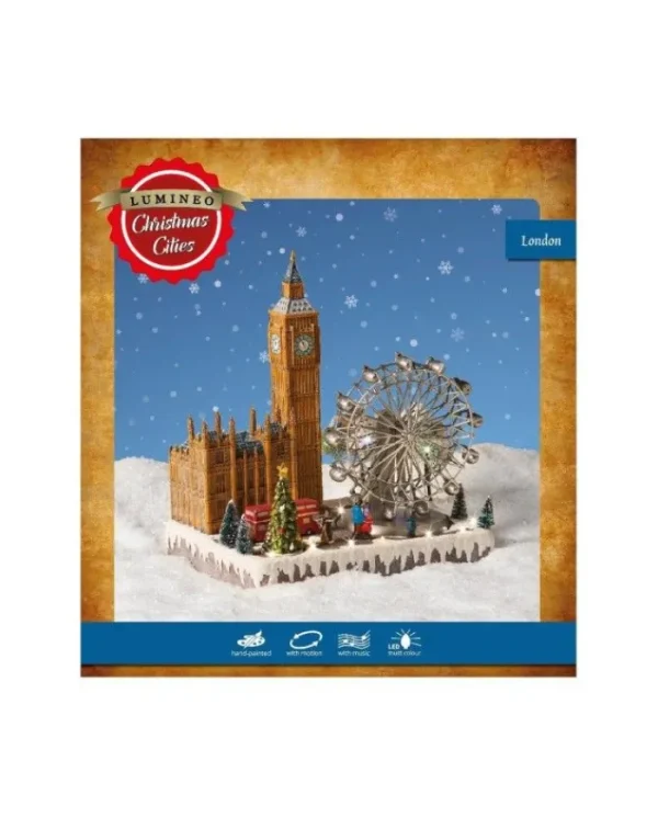 KAEMING Villaggi - Giostrine E Accessori>Led Xmas London Scene Indmulti31X23X34Cm