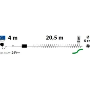 LOTTI Luci>Minicluster O6Cm Ntl 1000 Led Bianco 4+20,5M