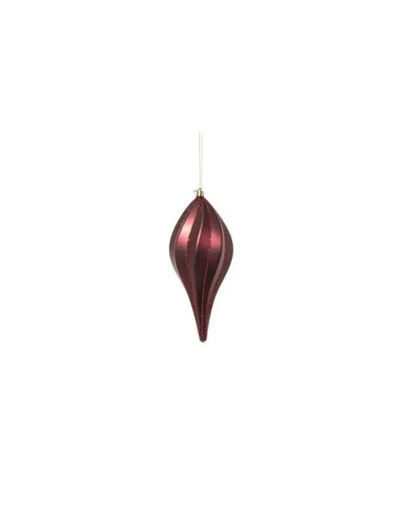 ARPIMEX Palline E Appendini>Pendente Di Vetro 20Cm Burgundy Per Albero Di Natale