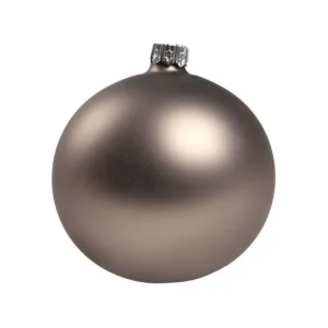 * Palline E Appendini>1Pz Pallina Sfera Di Vetro Liscia Bronzo Opaco 80Mm