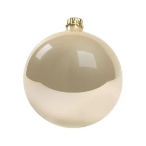 * Palline E Appendini>1Pz Pallina Sfera Di Vetro Liscia Champagne Lucido 80Mm