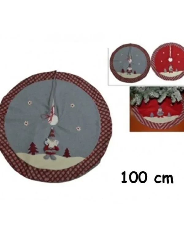 DUE ESSE CHRISTMAS Alberi E Accessori>Tappeto Per Albero Di Natale Diametro 100Cm