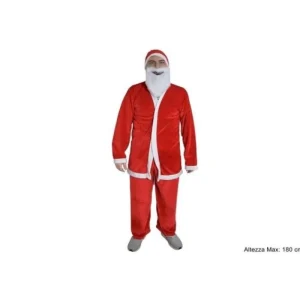 DUE ESSE CHRISTMAS Addobbi Casa E Ambiente>Vestito Babbo Natale Velluto Adulto 180Cm