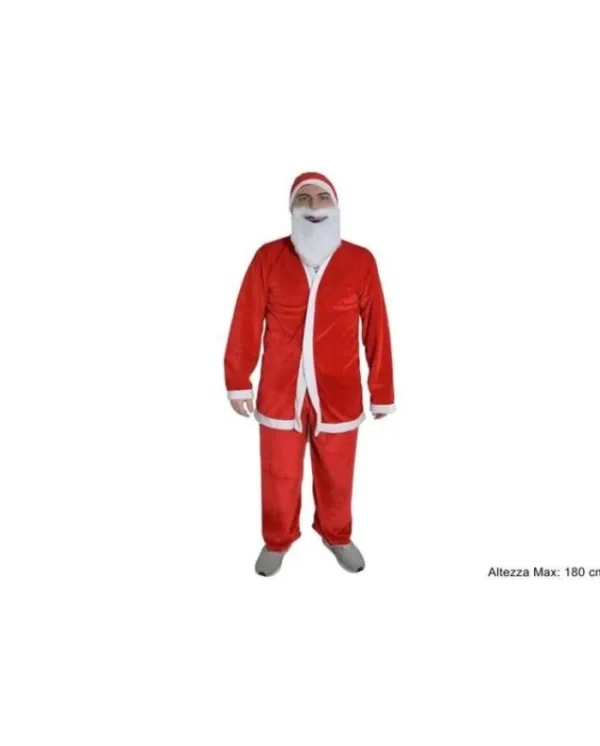 DUE ESSE CHRISTMAS Addobbi Casa E Ambiente>Vestito Babbo Natale Velluto Adulto 180Cm